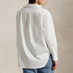 Women White Oversize Fit Cotton Shirt